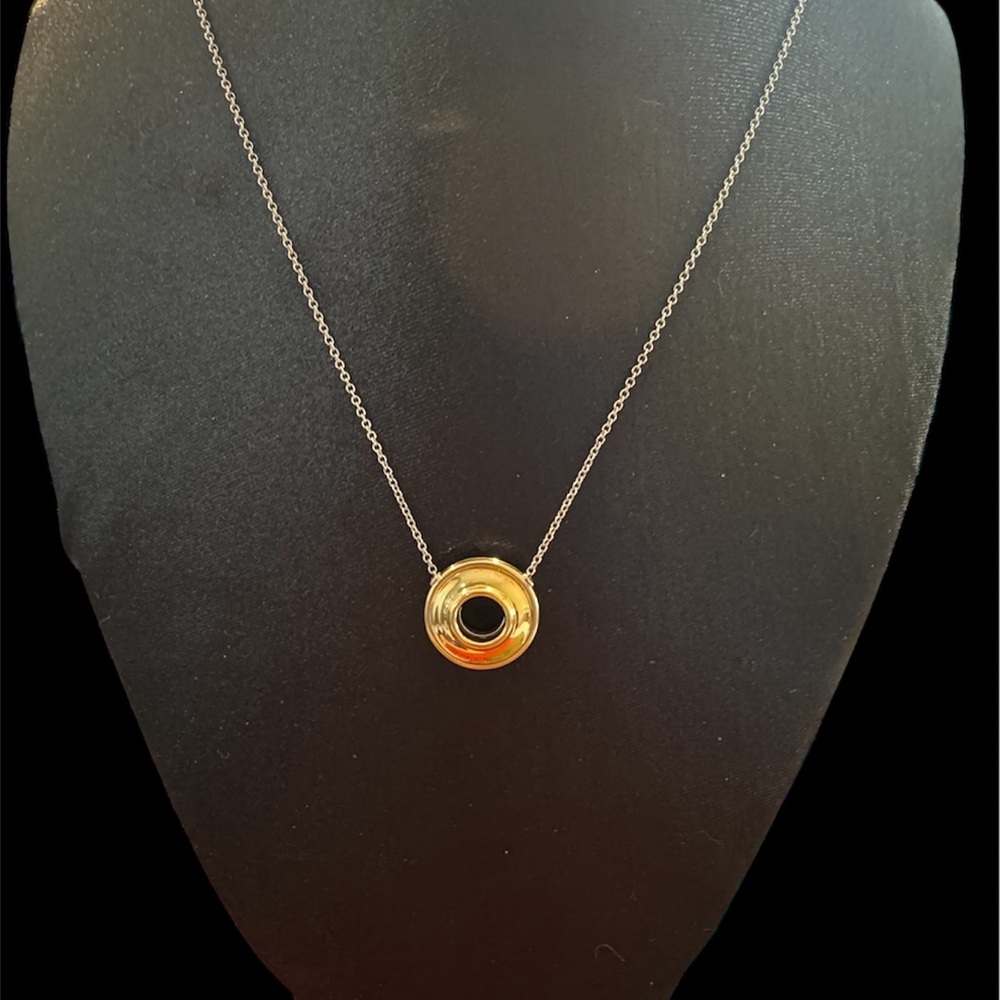 Tiffany & Co Paloma Picasso Sterling Silver 18K Gold Magic Necklace